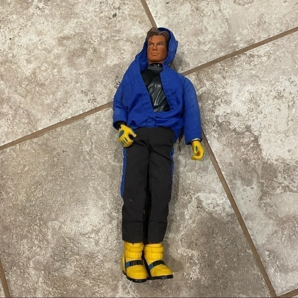 Vintage Max Steel Combat Diver 12” Action Figure W/ Hoodie Movable Ankles Pants